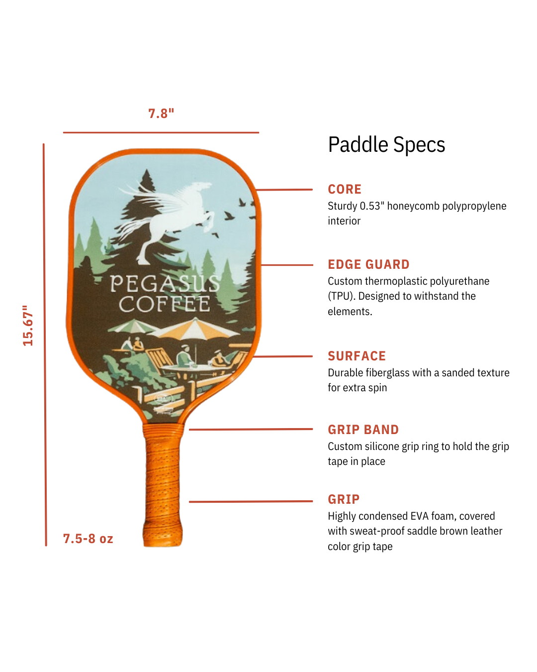 Pegasus Pickleball Paddle Specs